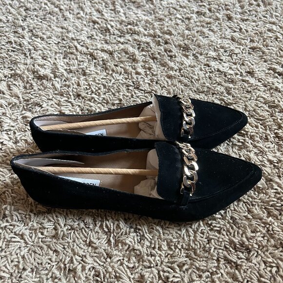 NEW Steve Madden Farrell in Black Suede, Size 8.5 - Picture 2 of 5